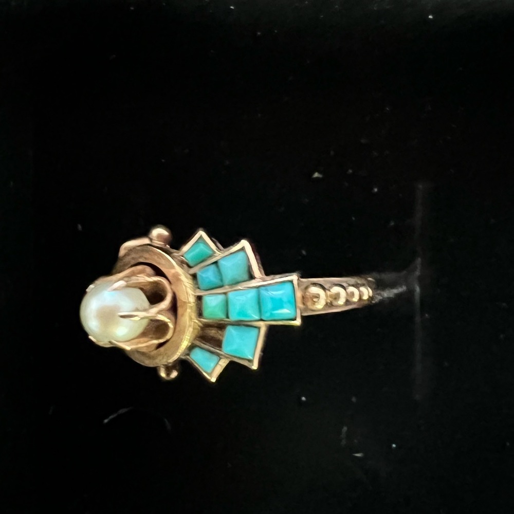 Victorian 14K Rose Gold Ring - Picture 7 of 8